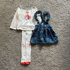 3 Items 15$ Like New Baby Girl Outfit